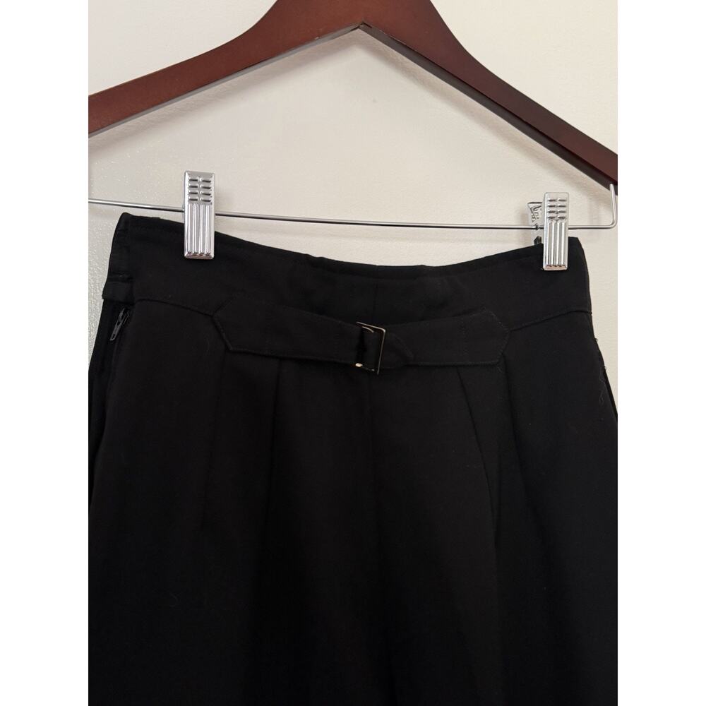 Kenzo Paris Black Wool Pleated Tapered Wool Trousers Dress Pants‎ VTG 90s Sz 36 - Picture 11 of 13